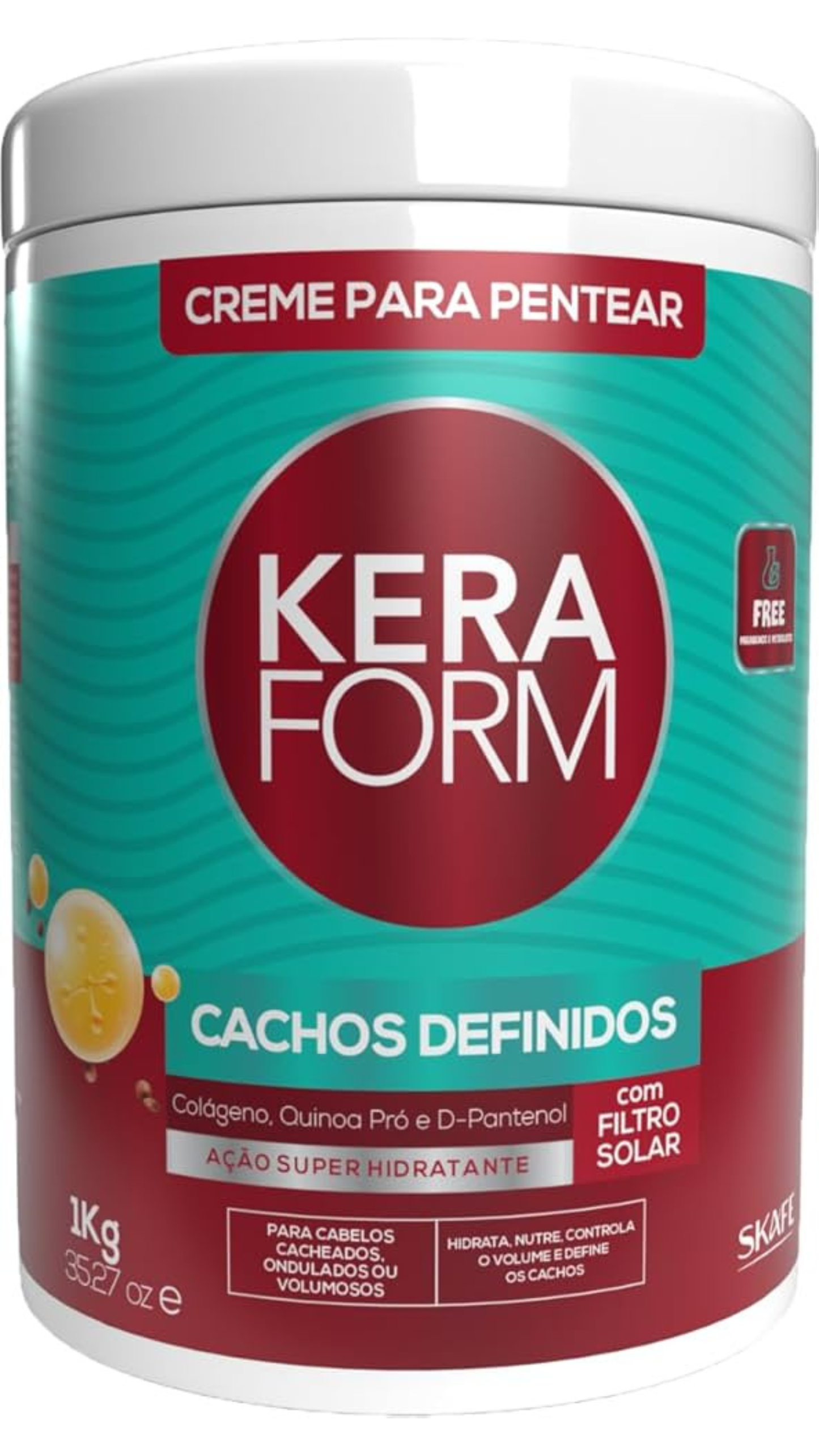 SKAFE KERAFORM Curls Defined Comb Cream/cachos definidos - Collagen, Quinoa & D-Panthenol