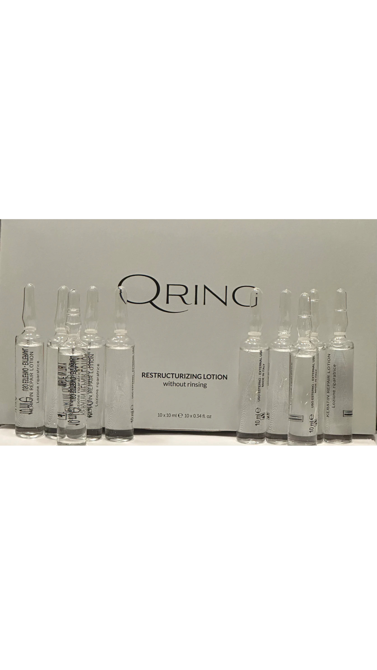 Qring Leave-In Restructuring Lotion - Protective Smoothing Treatment